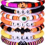 XOCARTIGE Surfer Heishi Bracelets for Women Stackable Rainbow Vinyl Disc Clay Beaded Stretch Bracelets Elastic Layering Friendship Bracelets Boho Summer Beach Jewelry